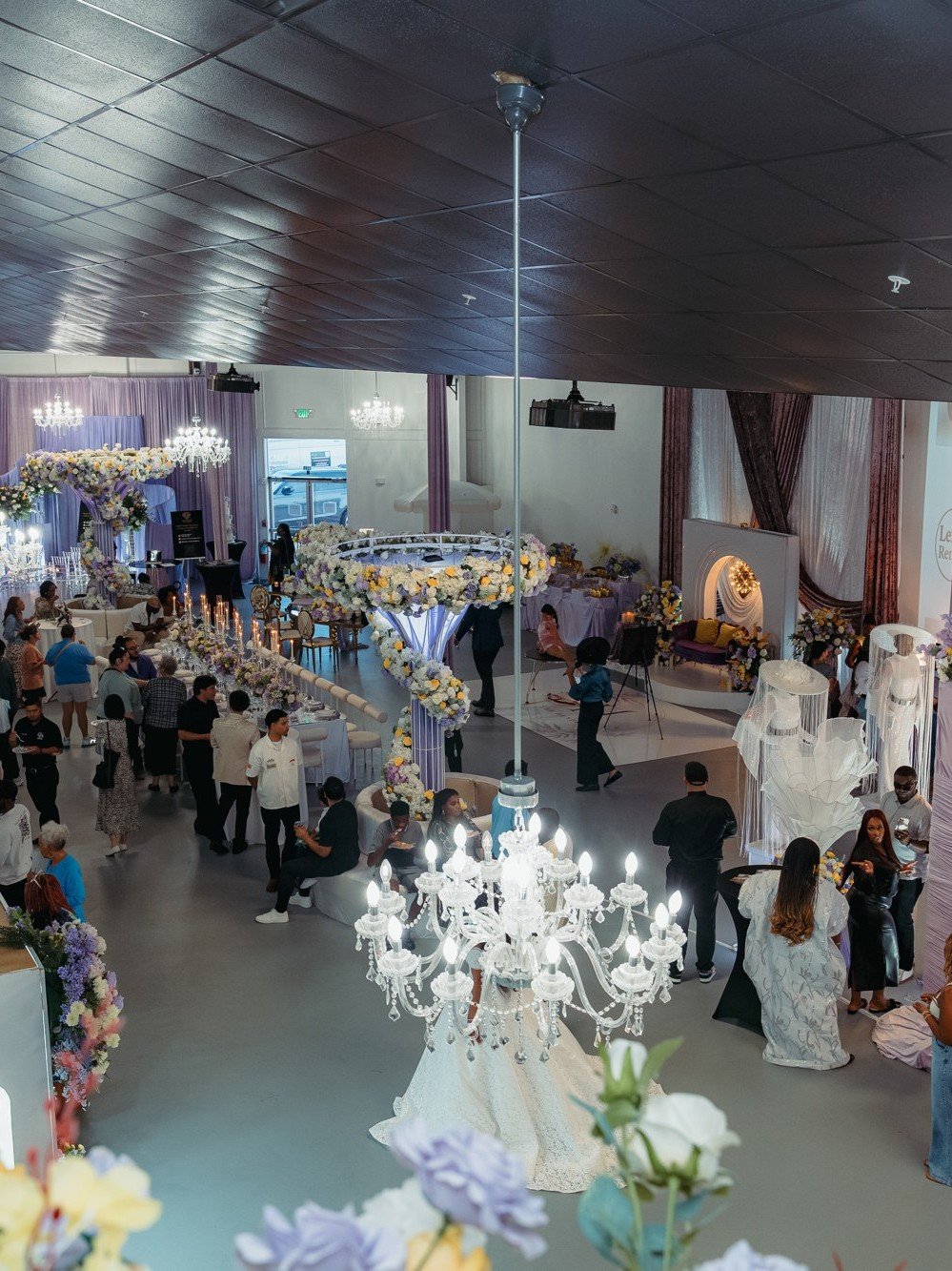 The Mansion filled with styled displays and guests at The Hendrix, Stafford